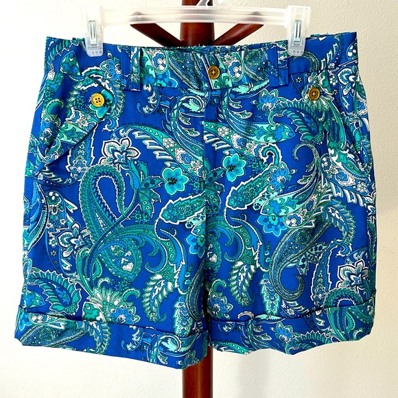 Ralph Lauren Blue Paisley Shorts! - Picture 2 of 6